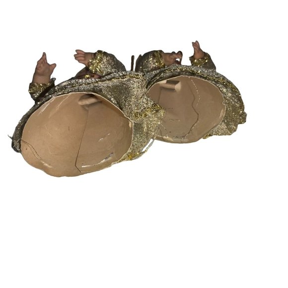 2  Cardboard Plastic Angels- Tabletop or Tree Toppers - Picture 8 of 8